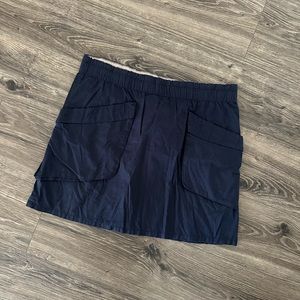 H&M Navy Blue Short Cargo Skirt
